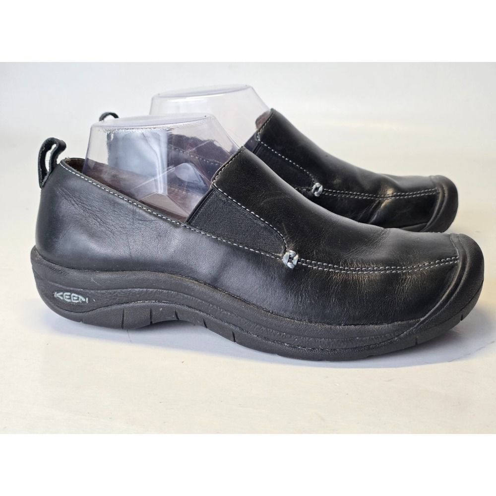 Keen Verona Women's Loafers Size 8 Black Leather Comfort Slip On Shoes Sneakers